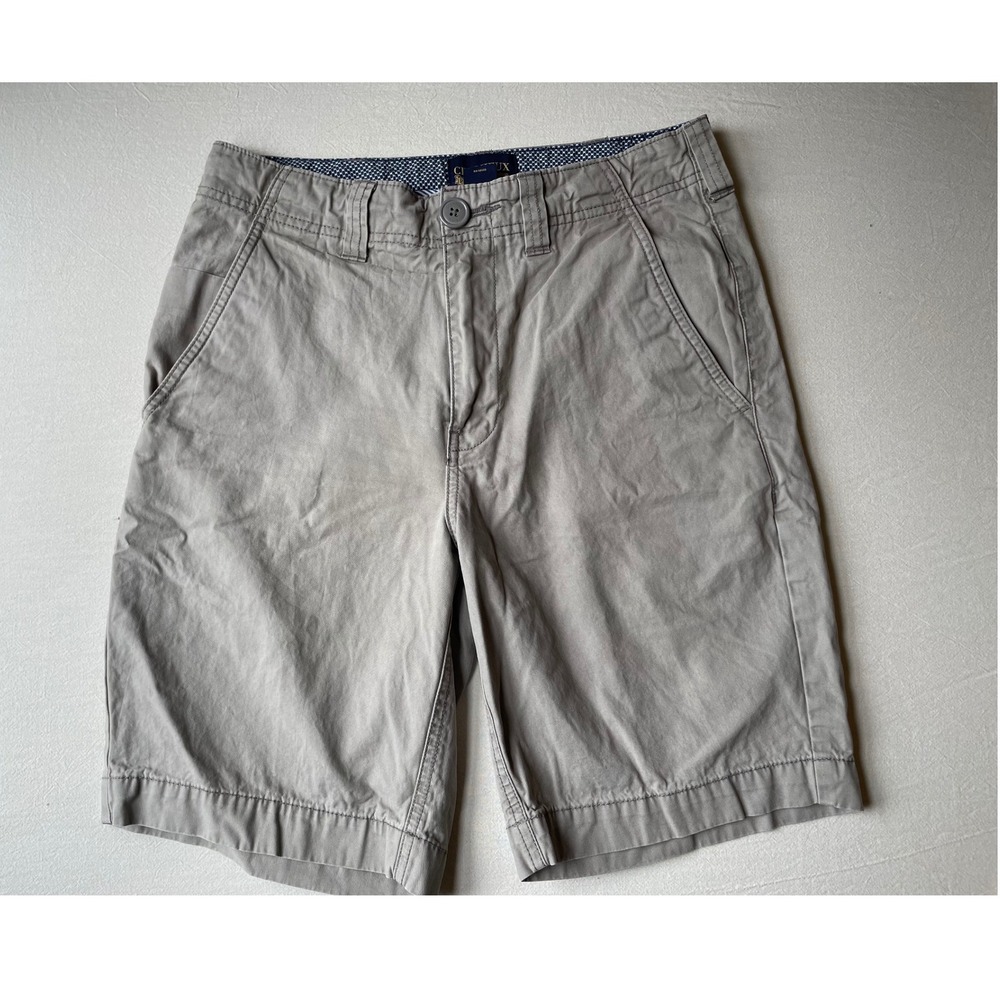CREMIEUX‎ Men's Size 30 Beige Premium Denim Cargo Shorts Cotton 9" Inseam